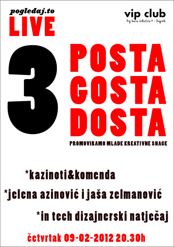 3 posta gosta dosta