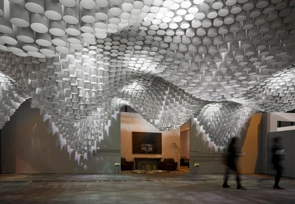 2-paper-chandeliers-by-cristina-parreno-at-arco-madrid-2013