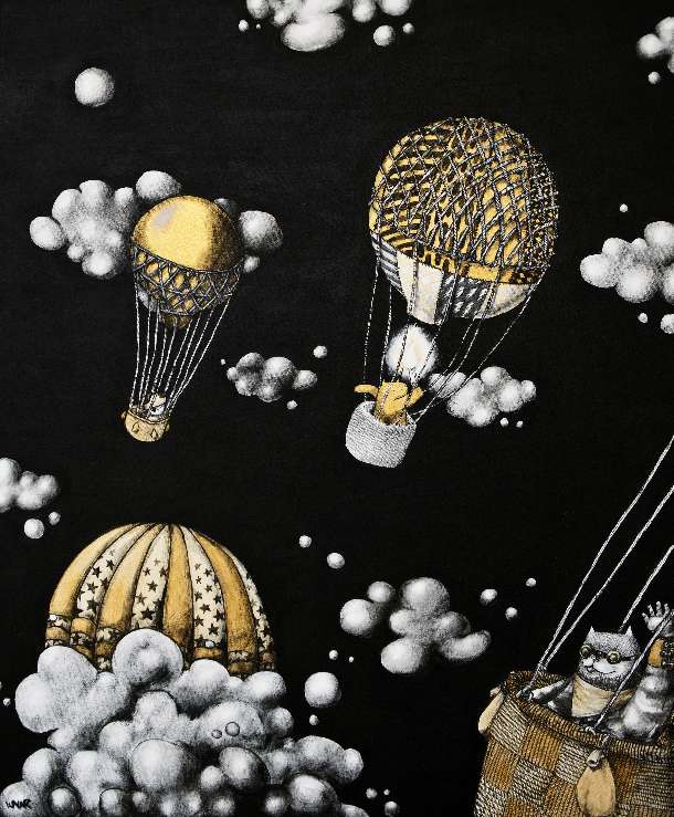 4 balloons